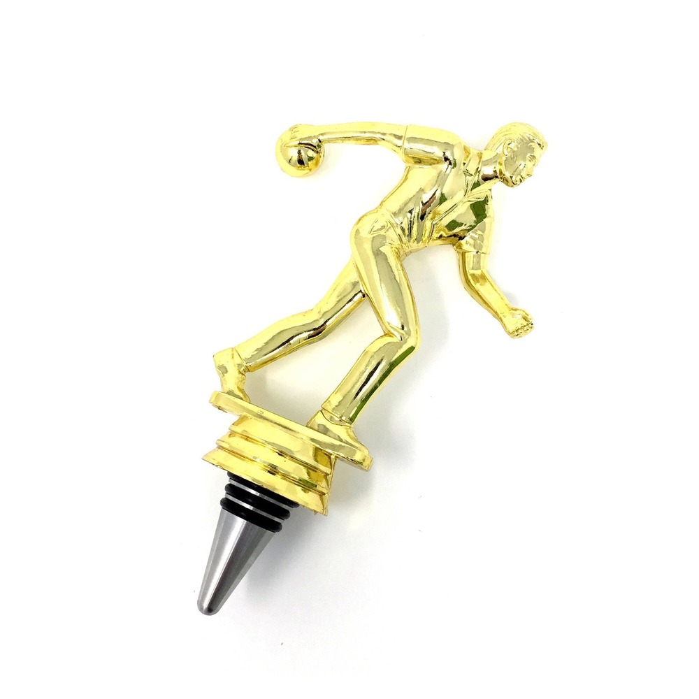 Handmade Bottle Stopper made from Repurposed Bowling Trophy